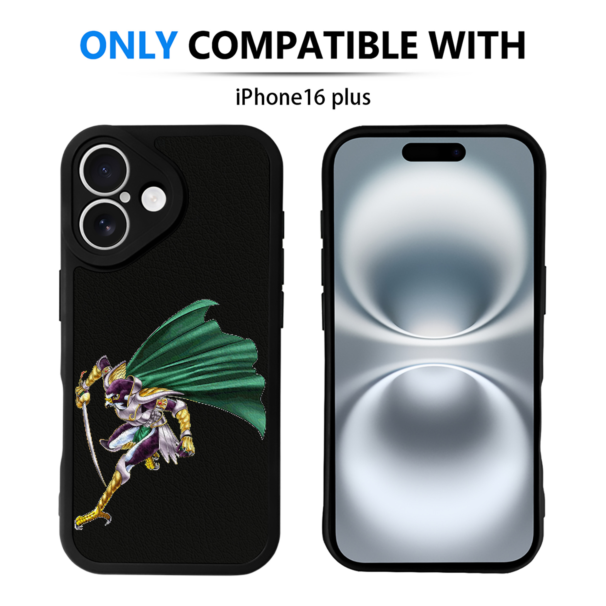 （画像用） 遊☆戯☆王 Yu-Gi-Oh! 【iPhone 16シリーズ対応】シリコンスマホケース（レザー調） 材質：シリコン